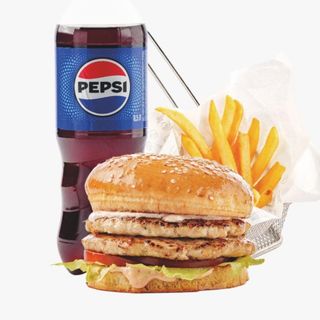 Комбо бургер куриный с двойной котлетой (800 г)