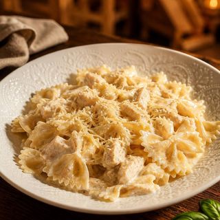 Фарфале со сливками и куриным филе (300г)