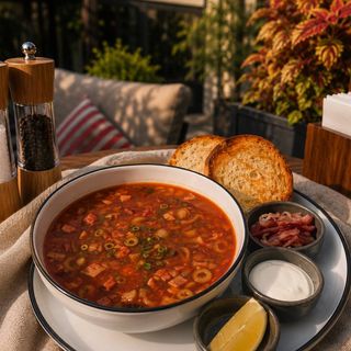 Солянка мясная со сметаной (666г)