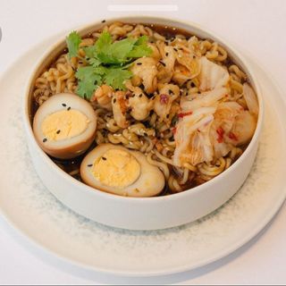 Рамен с креветками