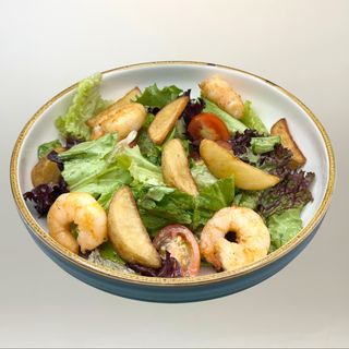 Салат с креветками