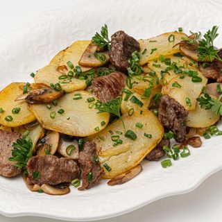 Жареха с говядиной