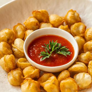 Жареные пельмени