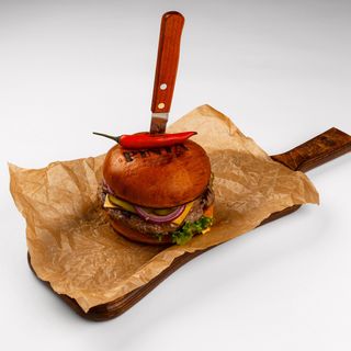 Огненный бургер комбо