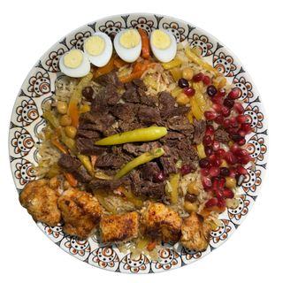 Фирменный плов с куриным филе 350грм