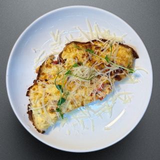 Омлет со шпинатом 