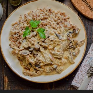 Телятина с грибами 