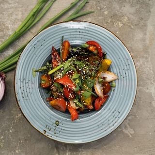 Салат из баклажан с телятиной