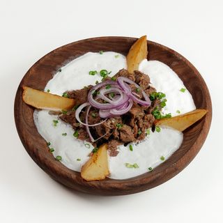 Түйе қуырдағы шұбатпен