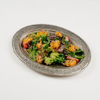 куриный салат под соусом карри