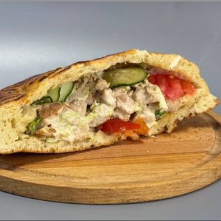 Донер микс в лепешке (курица+говядина)