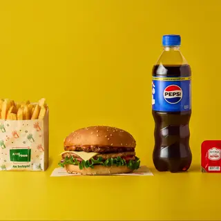 Комбо Чизбургер куриный