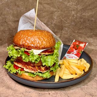 Бургер говяжий (двойной)