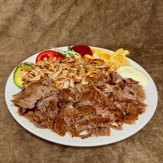 Донер на тарелке (ассорти)