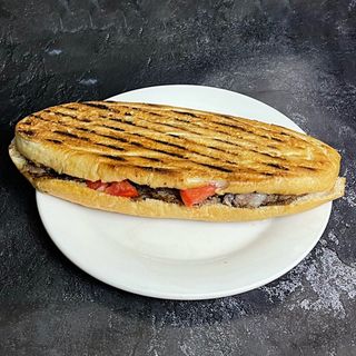 Донер в багете (двойной овощной)