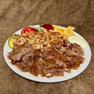 Донер на тарелке (ассорти)