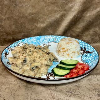 Курица с грибами