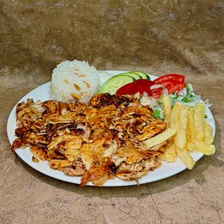 Донер на тарелке (куриный)