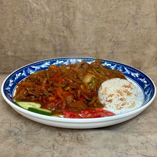 Мясо с грибами