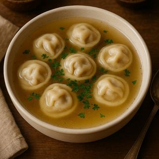 Пельмени с бульоном (450 мл)