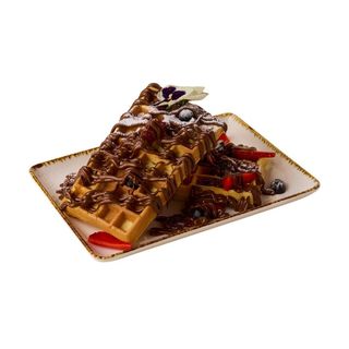 Бельгийские вафли с мороженым и нутеллой (200г)