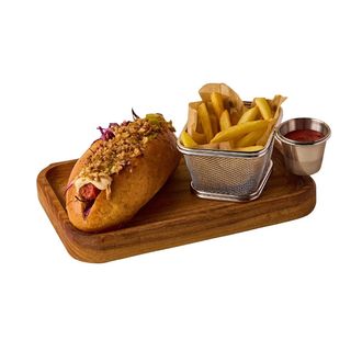 Хот дог с охотничьей колбаской (220г)