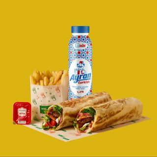 ДУРУМ ГОВЯЖИЙ С Х2 МЯСОМ КОМБО С АЙРАНОМ (800 г)