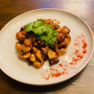 Фасоль с грибами