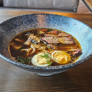 Рамен с томлёной филе индейкой