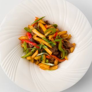 Фри с мясом (300г)