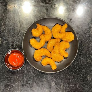 Жареные креветки (10 шт)