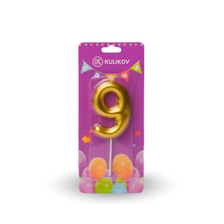 Свечи для торта "Цифры" Длина  11,5 см (ЗОЛОТО)