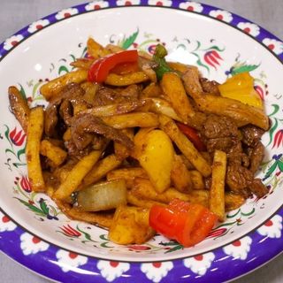Лагман фри с мясом