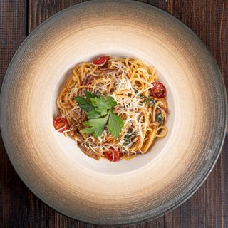 Паста с рваной говядиной