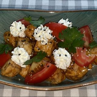 Баклажаны в кисло-сладком соусе