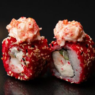Запечённая креветка с крабом