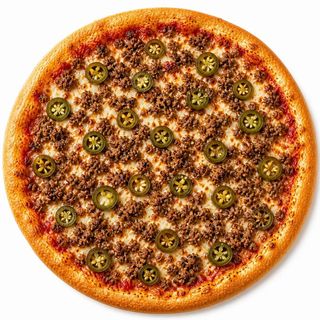 Пицца Мясная с халопеньо 30см