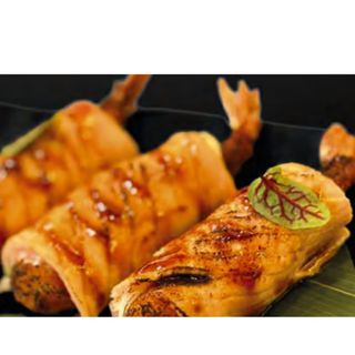 Мини ролл с лососем