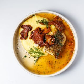 Палтус с лисичками (250г)