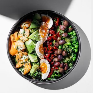 Кобб салат с креветками(228г)