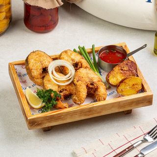 Судак с картофелем по-деревенски