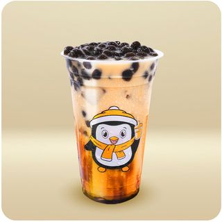 Ai-milk tea молочный чай с бобой и коричневым сахаром (горячий/500мл)