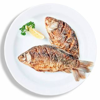 Карась жареный