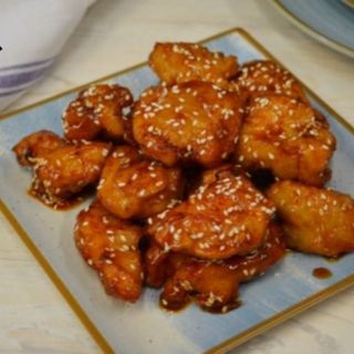 Курица в кунжуте