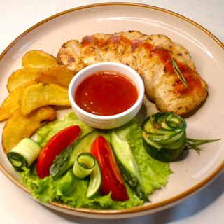 Куриное филе в кисло-сладком соусе