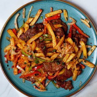 Фри с мясом 