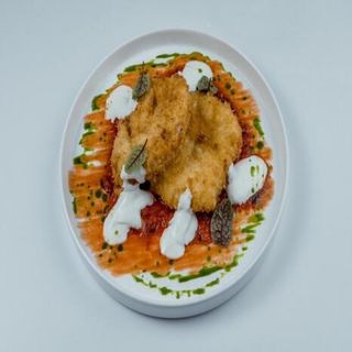 Шницель в греческом стиле