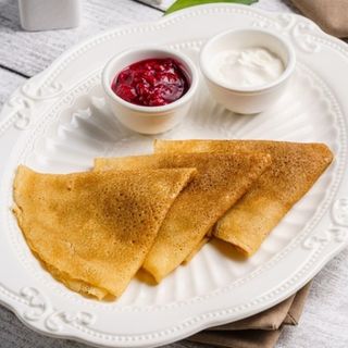 Блинчики классические с кремом брюле