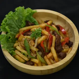 Фри с мясом