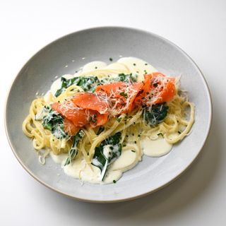 Паста с семгой 